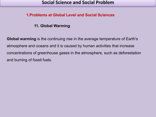 Social Science and Social ProblemProblems at Global Level and Social Sciences 6. Poverty in US According to the U.S. Census Bureau data released September 13th, 2011, the nation's poverty rate rose to 15.1% in 2010, up from 14.3% (approximately 43.6 million) in 2009 and to its highest level since 1993. 