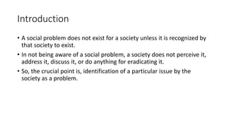 Introduction to Social problems | PPTX