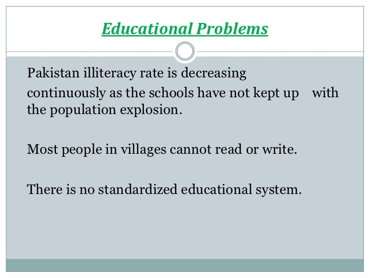 essay social problem of pakistan