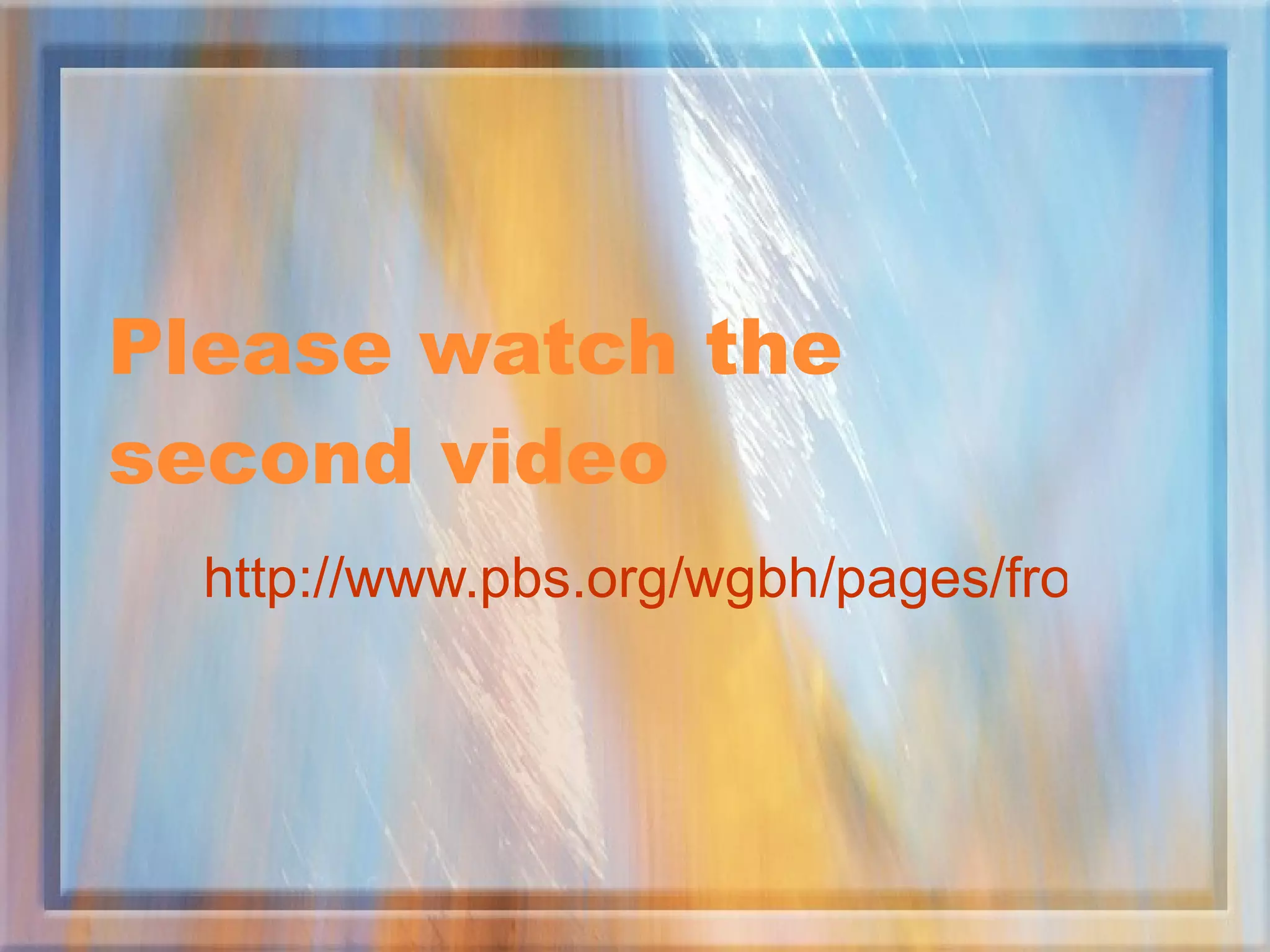 Please watch the second video http://www.pbs.org/wgbh/pages/frontline/aids/view/?utm_campaign=viewpage&utm_medium=grid&utm_source=grid 