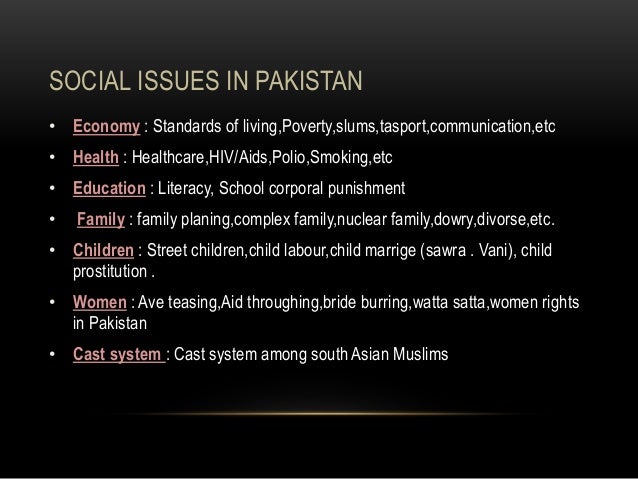 thesis on social problems in pakistan thesis on social problems in pakistan
