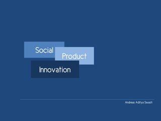Social
Product
Innovation
Andreas Aditya Swasti
 