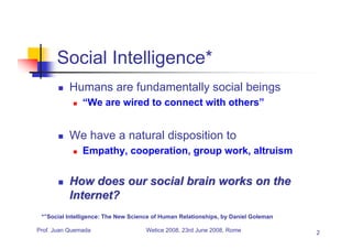 Human Interaction, Social Protocols and Collaborative Applications