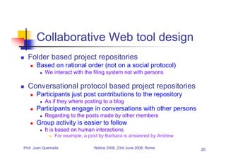 Human Interaction, Social Protocols and Collaborative Applications