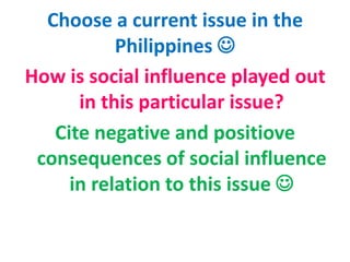 FIRST STEPSECOND STEPTACTICGain Target’s Compliance With a Small RequestFoot-in-the-Doorexample:“Would you sign a petition to support  Gawad Kalinga build homes?