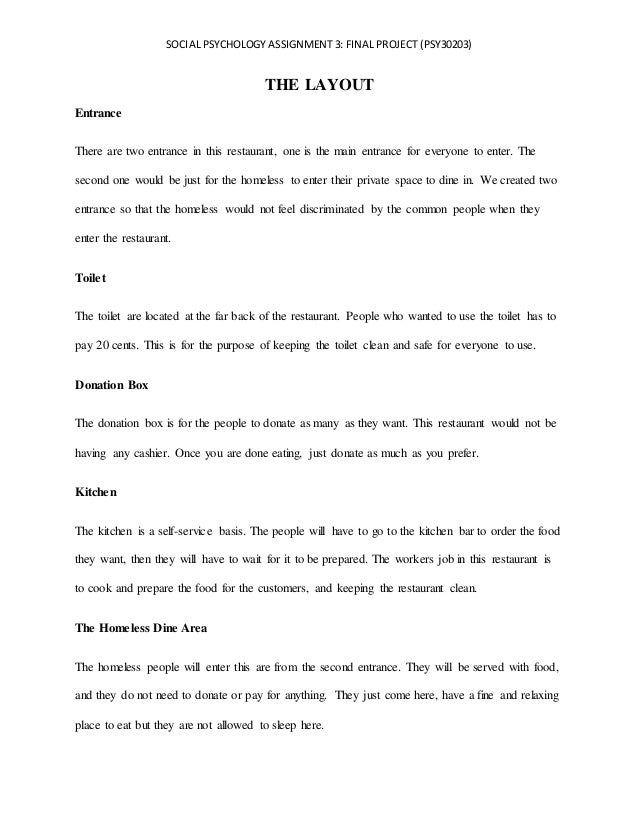Assignment write a report
