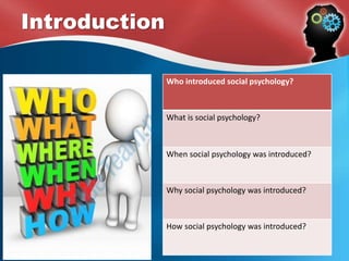 Social
psychology
 