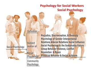 Psychology for Social Workers
Social Psychology
 