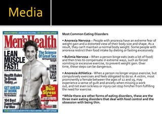 Male Athletes and Eating DisordersDue to the rising pressures of men to hold up to the high expectations of the media, it may not be uncommon that males worried about their appearances suffer from Eating Disorders.  Many men, especially those who participate in low weight athletics are extremely focused on their eating habits.  The problem with this, aside from the fact that eating disorders are extraordinarily detrimental to your health, is that since they are normally labeled as a woman’s disease, it is that much harder to admit when you are suffering from one.