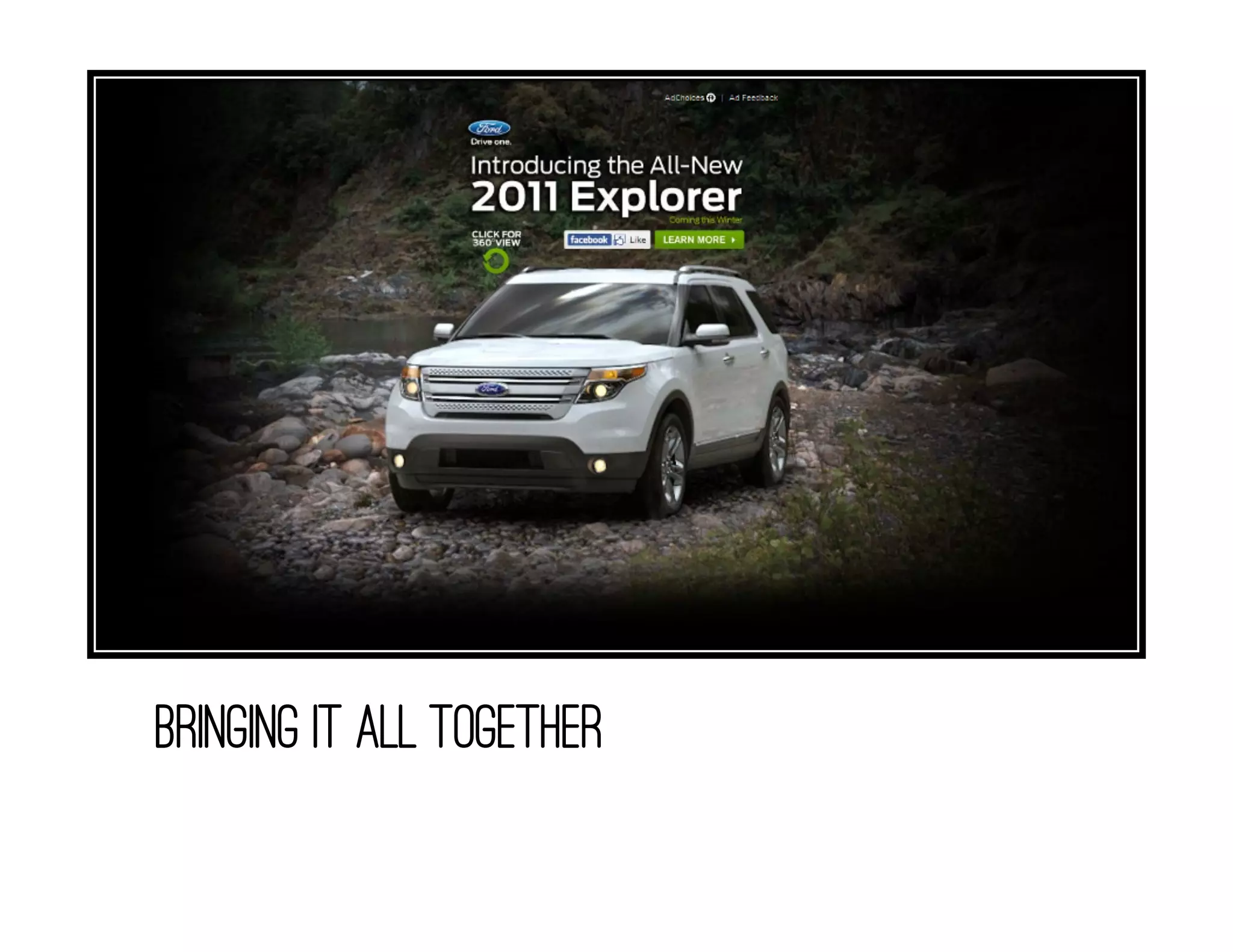 BRINGING IT ALL TOGETHER
 