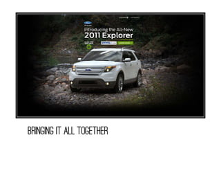 BRINGING IT ALL TOGETHER
 