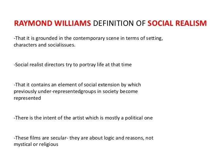 what is social realism in health and social care