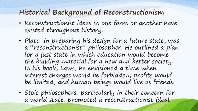 educational theories social reconstructionism social reconstructionism