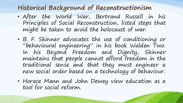 educational theories social reconstructionism social reconstructionism