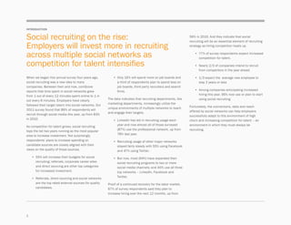 introduction


Social recruiting on the rise:                                                                             ...