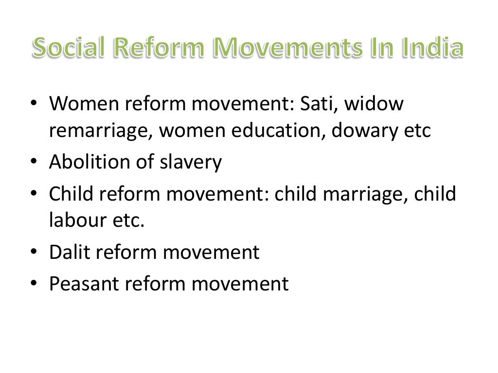 essay on social reform movement in india