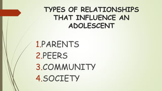 SOCIAL RELATIONSHIP IN MIDDLE AND LATE ADOLESCENCE.pptx