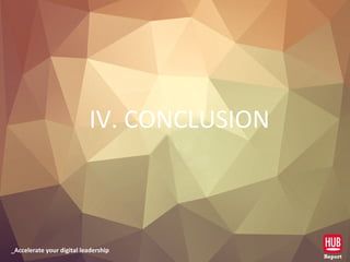 _Accelerate your digital leadership
IV. CONCLUSION
 