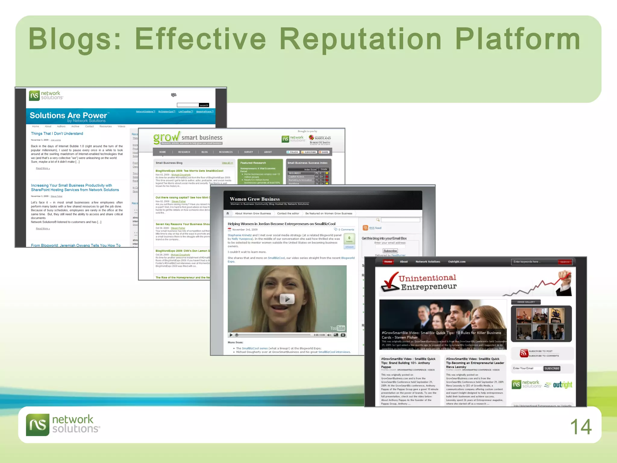 Blogs: Effective Reputation Platform 