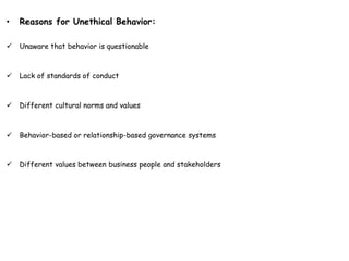 Social responsibility and ethics | PPTX