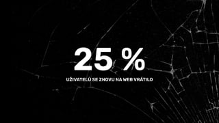 25 %
UŽIVATELŮ SE ZNOVU NA WEB VRÁTILO
 