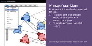 Manage Your Maps
By default, a first map has been created
for you.
1. To access a list of all available
     maps, click «...