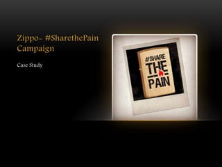 Zippo- #SharethePain
Campaign
Case Study
 