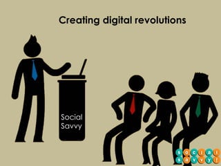 Creating digital revolutions
Social
Savvy
 
