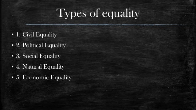 on Equality: Meaning Kinds of Equality