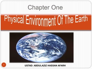Chapter One
1 USTAD: ABDULAZIZ HASSAN AFARH
 