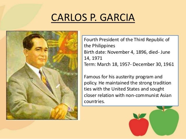 Carlos p garcia parents picture