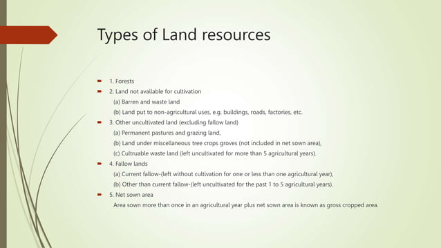 Class 10 Social Science Geography Chapter 1 Resources and Development | PPT