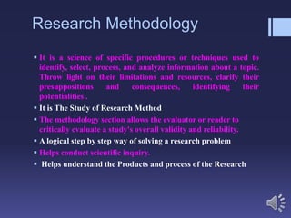 Social science Research Methodology explained | PPTX