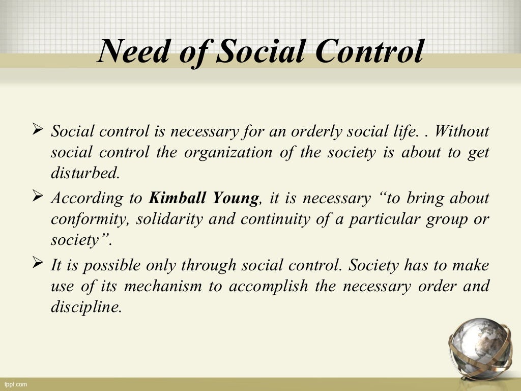 Social control And Agencies of social control