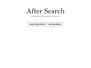 After Search
search product / end product
 