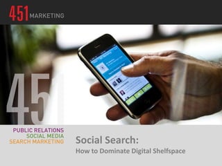 Social Search:
How to Dominate Digital Shelfspace
 