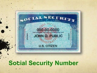 Social Security Number
 