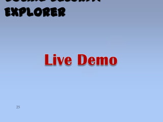 Social Security
Explorer
 