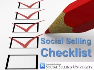 Social Selling Checklist 