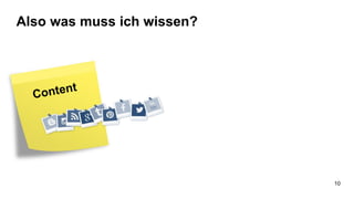 Also was muss ich wissen?
10
 