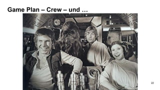 Game Plan – Crew – und …
22
 