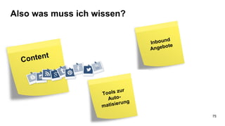 Also was muss ich wissen?
75
 