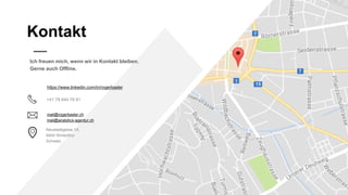 +41 78 644 76 81
mail@rogerbasler.ch
mail@analytics-agentur.ch
Neustadtgasse 1A
8400 Winterthur
Schweiz
Kontakt
Ich freuen mich, wenn wir in Kontakt bleiben.
Gerne auch Offline.
https://www.linkedin.com/in/rogerbasler
 