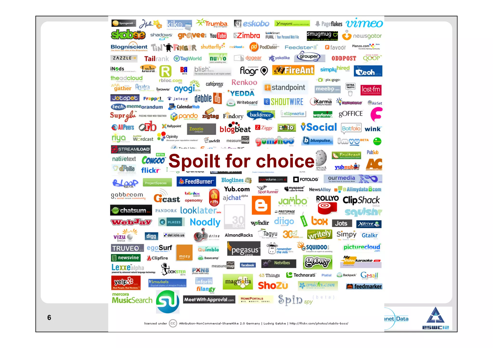 Spoilt for choice

6

 