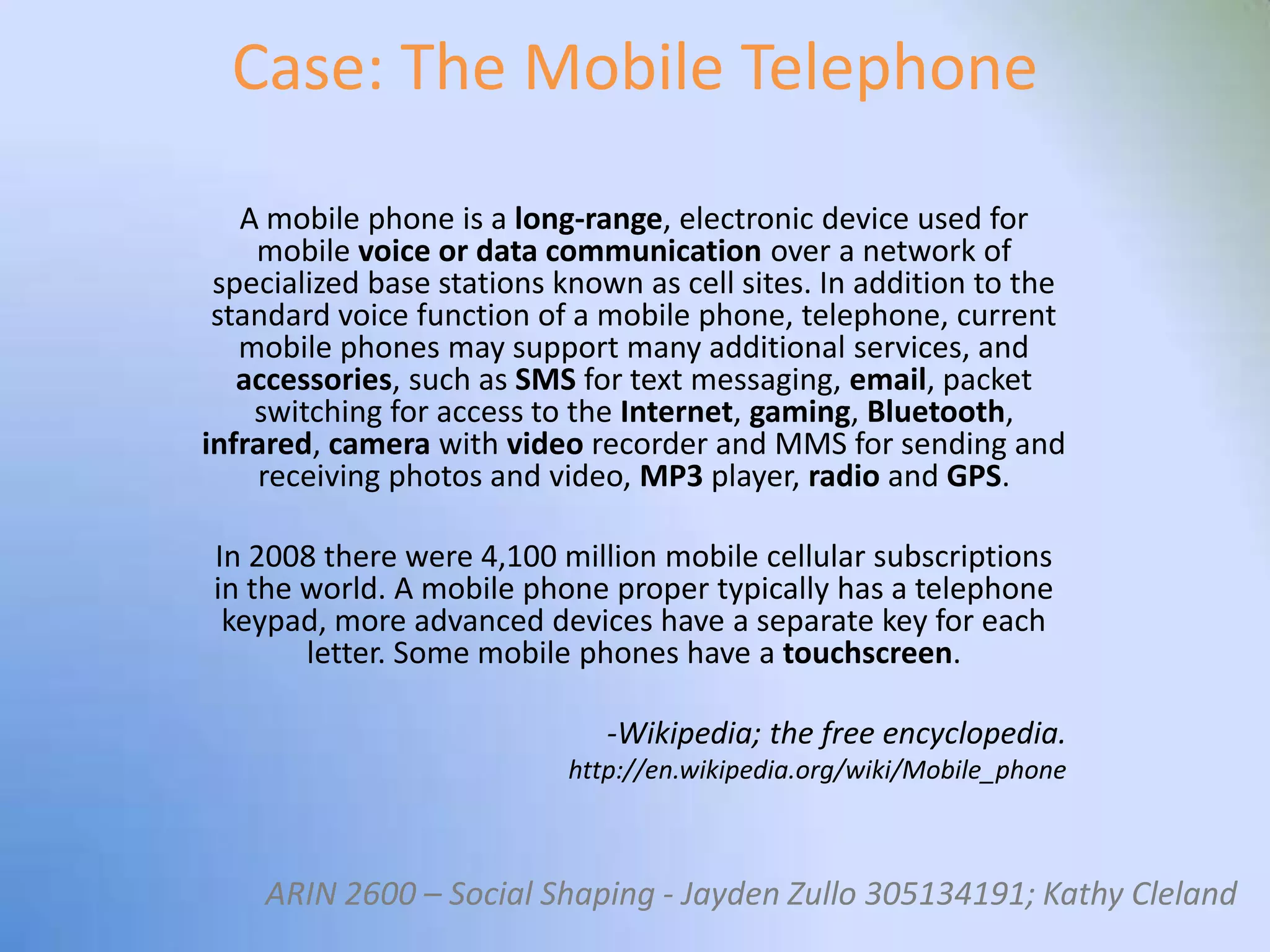 Social Shaping Of Technology