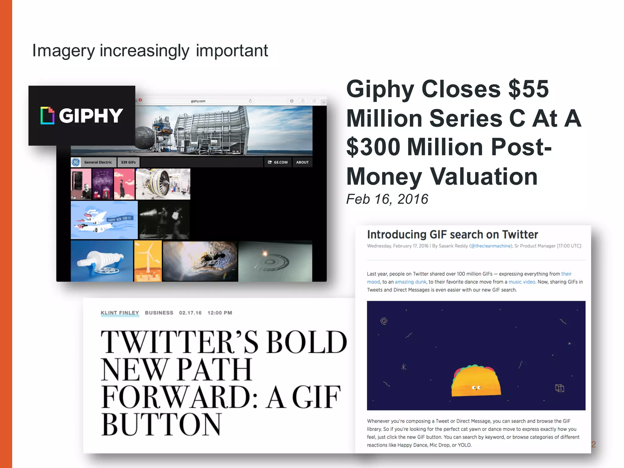 www.cognitomedia.com 22
Giphy Closes $55
Million Series C At A
$300 Million Post-
Money Valuation
Feb 16, 2016
Imagery increasingly important
 