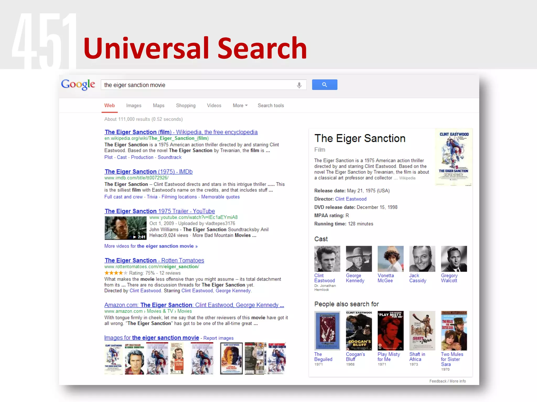 Universal Search
 