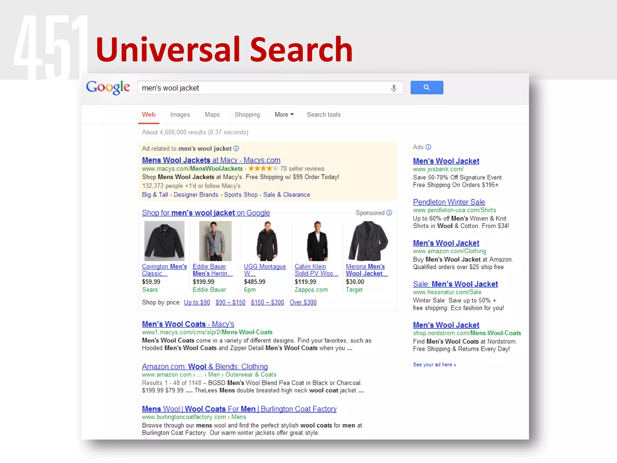 Universal Search
 