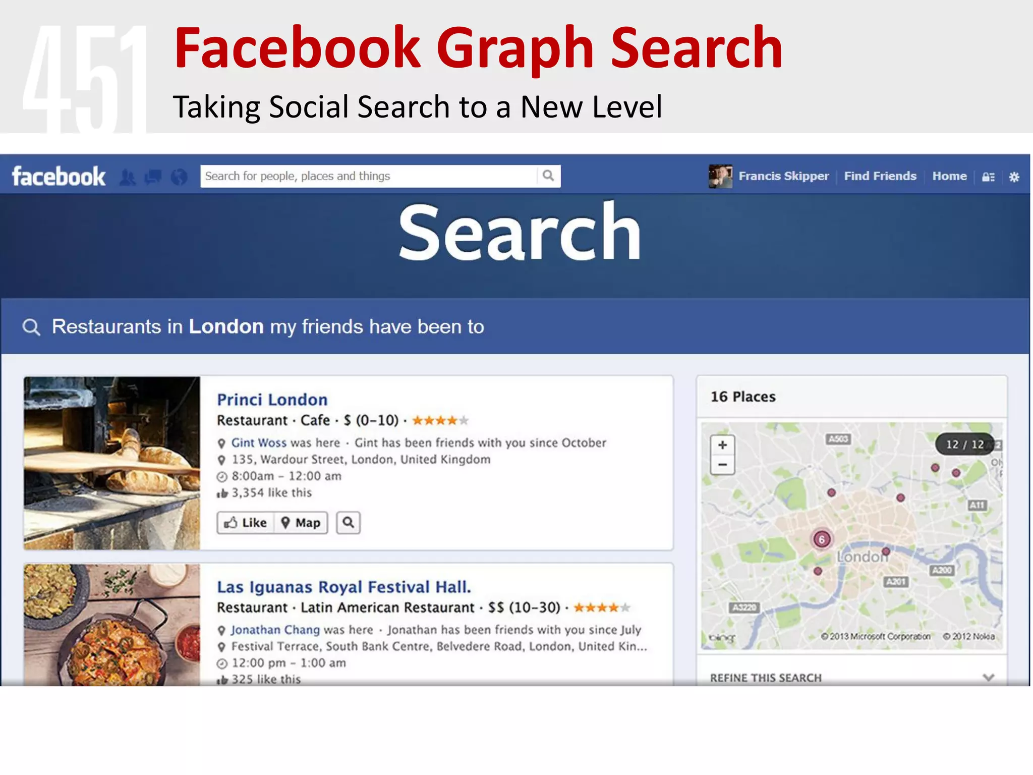 Facebook Graph Search
Taking Social Search to a New Level
 
