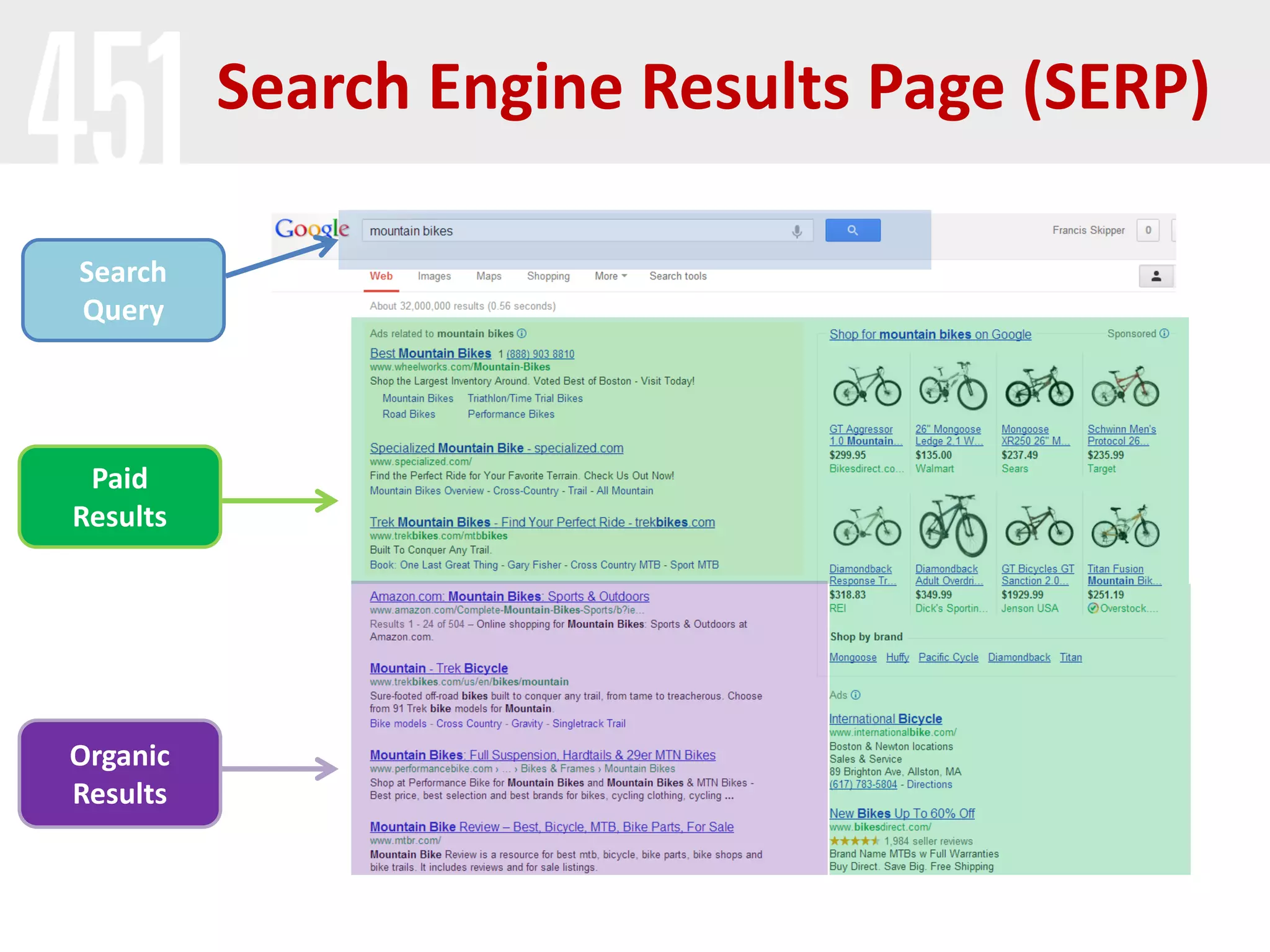 Search Engine Results Page (SERP)

Search
Query




 Paid
Results




Organic
Results
 